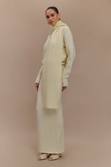 Elise Knit Maxi Skirt - Ivory Marle