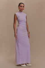 Elliot High Neck Sleeveless Maxi Dress - Lilac