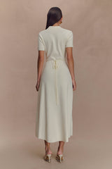 Pearson Short Sleeve Knit Midi Dress - Ivory