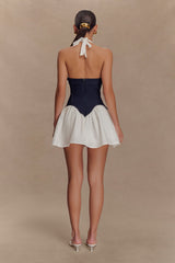 Merlyn Denim Cotton Mini Dress - Indigo Blue