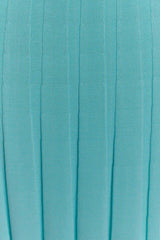 Jacqui Halter Knit Midi Dress - Cyan Blue