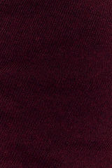 Culver Draped Twist Knit Top - Wine