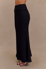 Grace Suiting Maxi Skirt - Black