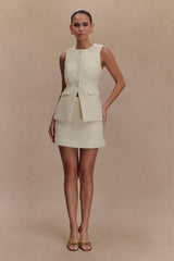 Camilla Boucle Mini Skirt - Ivory