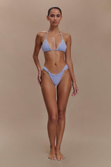 Persephone Gingham Bikini Bottoms - Lilac