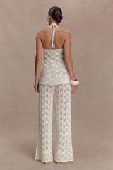 Glinda Crochet Pants - Ivory