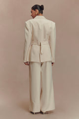 Bellamy Cinched Blazer - Buttermilk