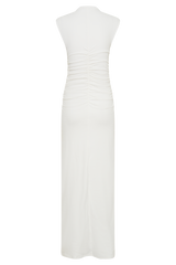 Elliot High Neck Sleeveless Maxi Dress - White